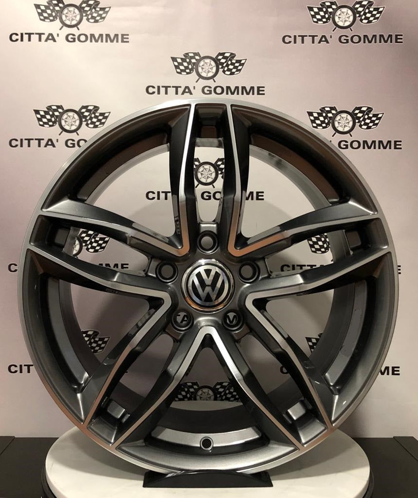 Set da 4 Cerchi in lega AF16 per Volkswagen Golf 5 6 7 8 T-Roc Tiguan Eos Touran Caddy Jetta Beetle Sharan ID3 ID4 ID6