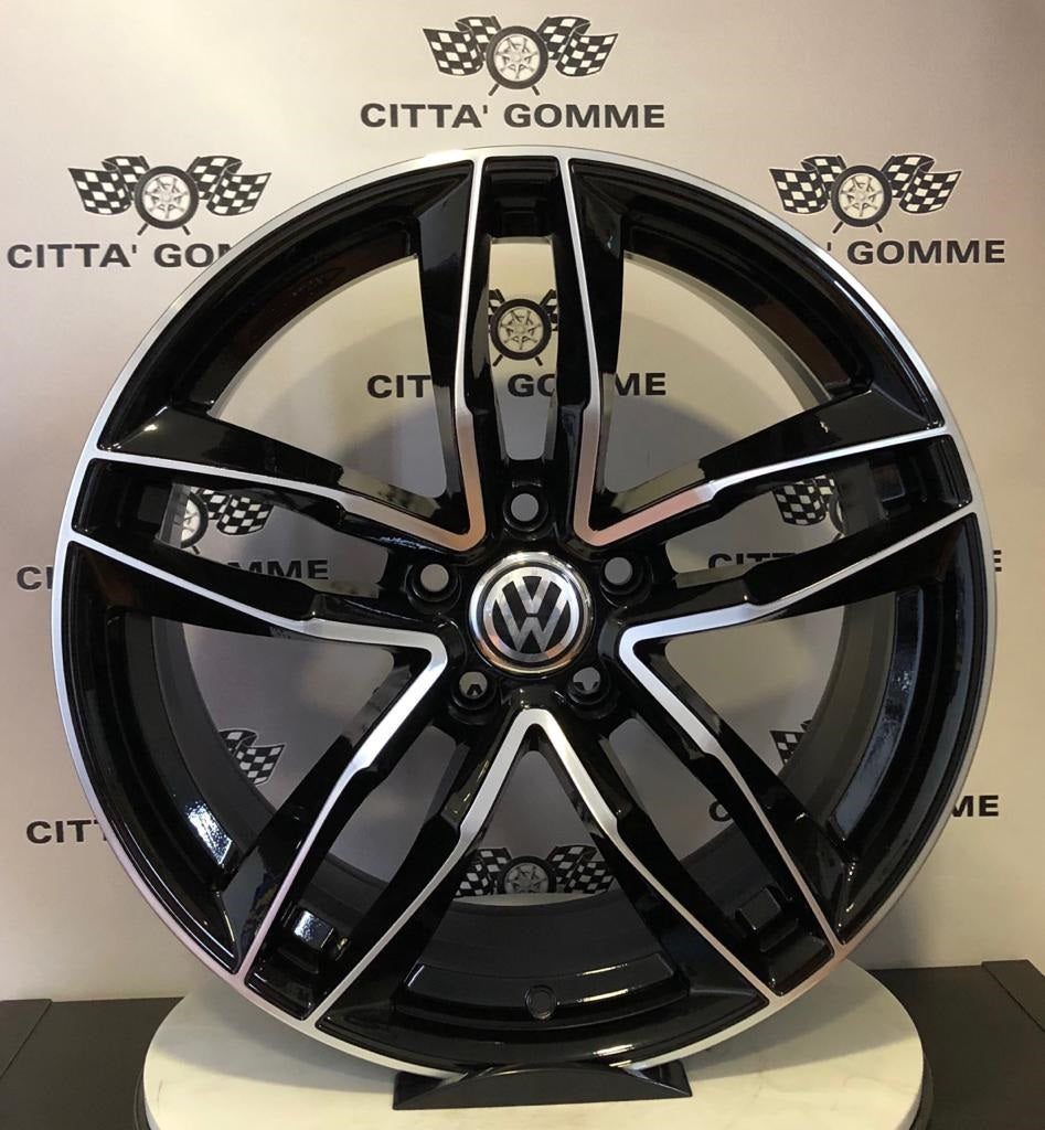 Set da 4 Cerchi in lega AF16 per Volkswagen Golf 5 6 7 8 T-Roc Tiguan Eos Touran Caddy Jetta Beetle Sharan ID3 ID4 ID6