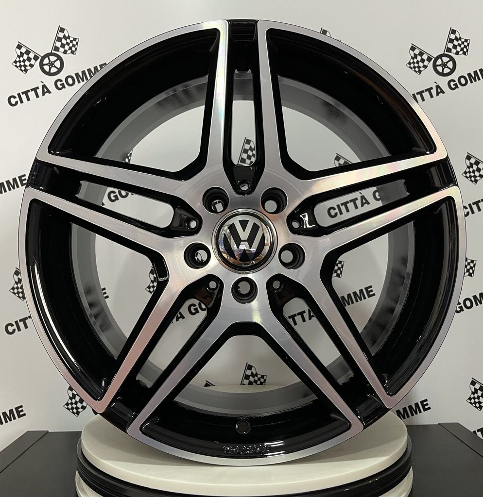 Set 4 Cerchi in lega Mythos per Volkswagen Golf 5 6 7 8 T-Roc Tiguan Eos Touran Caddy Jetta Beetle Sharan