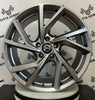 Set 4 Cerchi in lega Kassel per Volvo C30 C70 S40 S60 S80 S90 V40 V50 V60 V70 V90 XC40 XC60 XC70